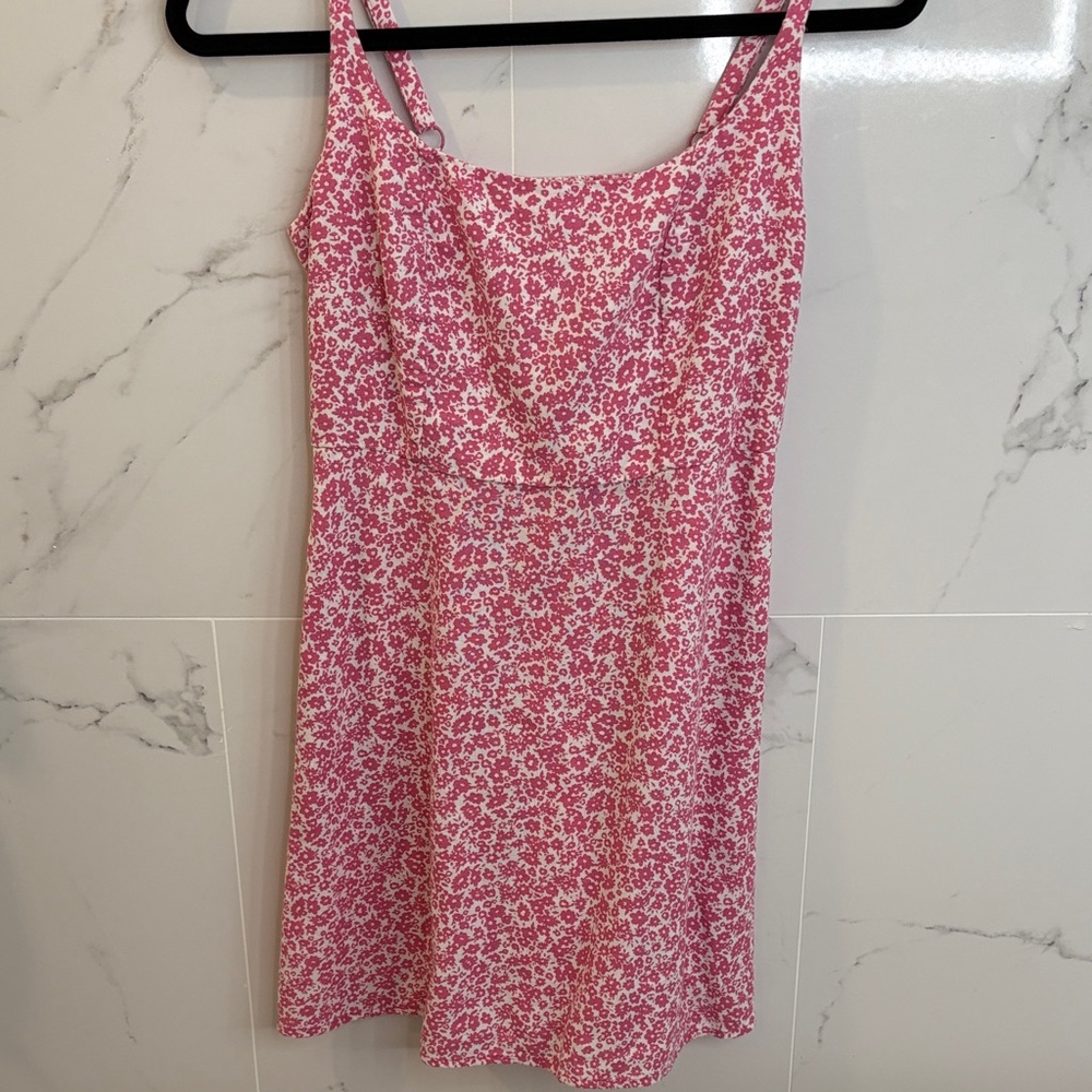 Old Navy Floral Linen Blend Dress
